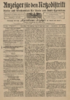 Anzeiger für den Netzedistrikt Kreis- und Wochenblatt für Kreis und Stadt Czarnikau 1910.09.01 Jg.58 Nr104
