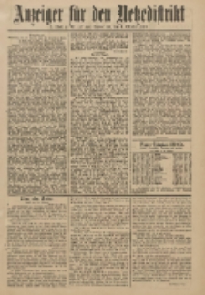 Anzeiger f&uuml;r den Netzedistrikt Kreis- und Wochenblatt f&uuml;r Kreis und Stadt Czarnikau 1910.10.01 Jg.58 Nr117