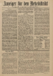 Anzeiger für den Netzedistrikt Kreis- und Wochenblatt für Kreis und Stadt Czarnikau 1910.10.01 Jg.58 Nr117