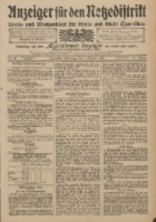 Anzeiger f&uuml;r den Netzedistrikt Kreis- und Wochenblatt f&uuml;r Kreis und Stadt Czarnikau 1910.10.04 Jg.58 Nr118