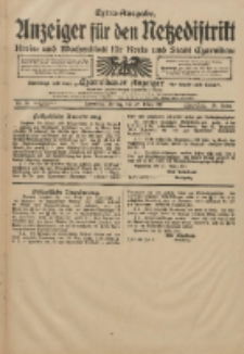 Anzeiger für den Netzedistrikt Kreis- und Wochenblatt für Kreis und Stadt Czarnikau 1911.03.27 Jg.59 Nr38