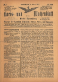 Kreis- und Wochenblatt für den Kreis Czarnikau: Anzeiger für Czarnikau, Schönlanke, Filehne, Kreuz, und Umgegend. 1895.01.12 Jg.43 Nr5