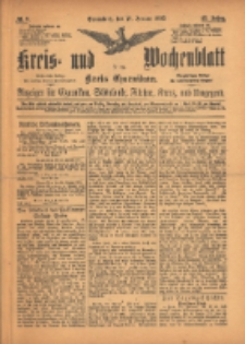 Kreis- und Wochenblatt f&uuml;r den Kreis Czarnikau: Anzeiger f&uuml;r Czarnikau, Sch&ouml;nlanke, Filehne, Kreuz, und Umgegend. 1895.01.19 Jg.43 Nr8