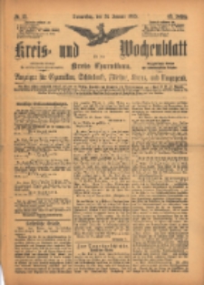 Kreis- und Wochenblatt f&uuml;r den Kreis Czarnikau: Anzeiger f&uuml;r Czarnikau, Sch&ouml;nlanke, Filehne, Kreuz, und Umgegend. 1895.01.31 Jg.43 Nr13