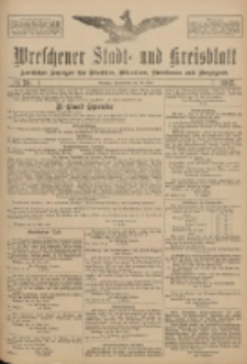 Wreschener Stadt und Kreisblatt: amtlicher Anzeiger für Wreschen, Miloslaw, Strzalkowo und Umgegend 1917.05.26 Nr70