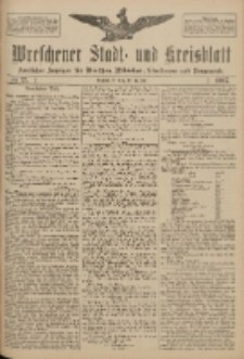 Wreschener Stadt und Kreisblatt: amtlicher Anzeiger f&uuml;r Wreschen, Miloslaw, Strzalkowo und Umgegend 1917.06.12 Nr77