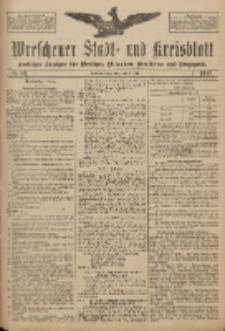 Wreschener Stadt und Kreisblatt: amtlicher Anzeiger f&uuml;r Wreschen, Miloslaw, Strzalkowo und Umgegend 1917.07.05 Nr87