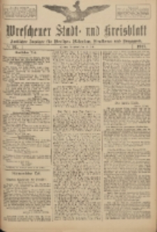 Wreschener Stadt und Kreisblatt: amtlicher Anzeiger f&uuml;r Wreschen, Miloslaw, Strzalkowo und Umgegend 1917.07.14 Nr91