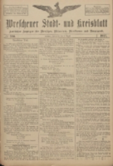 Wreschener Stadt und Kreisblatt: amtlicher Anzeiger f&uuml;r Wreschen, Miloslaw, Strzalkowo und Umgegend 1917.08.04 Nr100