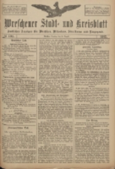 Wreschener Stadt und Kreisblatt: amtlicher Anzeiger f&uuml;r Wreschen, Miloslaw, Strzalkowo und Umgegend 1917.08.14 Nr104