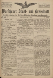 Wreschener Stadt und Kreisblatt: amtlicher Anzeiger f&uuml;r Wreschen, Miloslaw, Strzalkowo und Umgegend 1917.08.18 Nr106
