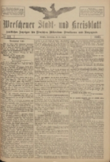 Wreschener Stadt und Kreisblatt: amtlicher Anzeiger f&uuml;r Wreschen, Miloslaw, Strzalkowo und Umgegend 1917.08.30 Nr111