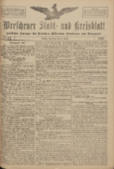 Wreschener Stadt und Kreisblatt: amtlicher Anzeiger für Wreschen, Miloslaw, Strzalkowo und Umgegend 1917.08.30 Nr111