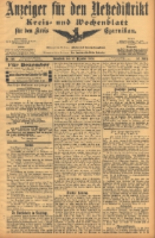 Anzeiger f&uuml;r den Netzedistrikt Kreis- und Wochenblatt f&uuml;r den Kreis Czarnikau 1904.12.10 Jg.52 Nr144