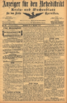 Anzeiger für den Netzedistrikt Kreis- und Wochenblatt für den Kreis Czarnikau 1904.12.10 Jg.52 Nr144