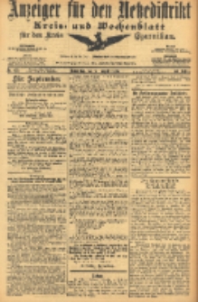 Anzeiger f&uuml;r den Netzedistrikt Kreis- und Wochenblatt f&uuml;r den Kreis Czarnikau 1905.08.31 Jg.53 Nr102