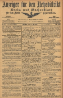 Anzeiger für den Netzedistrikt Kreis- und Wochenblatt für den Kreis Czarnikau 1906.07.28 Jg.54 Nr87