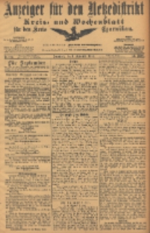 Anzeiger für den Netzedistrikt Kreis- und Wochenblatt für den Kreis Czarnikau 1906.09.01 Jg.54 Nr102