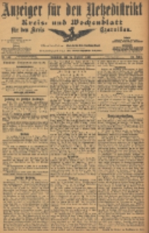 Anzeiger f&uuml;r den Netzedistrikt Kreis- und Wochenblatt f&uuml;r den Kreis Czarnikau 1906.12.15 Jg.54 Nr146