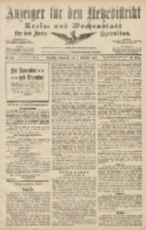 Anzeiger für den Netzedistrikt Kreis- und Wochenblatt für den Kreis Czarnikau 1907.11.02 Jg.55 Nr129