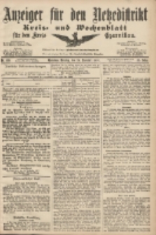 Anzeiger f&uuml;r den Netzedistrikt Kreis- und Wochenblatt f&uuml;r den Kreis Czarnikau 1907.11.26 Jg.55 Nr139