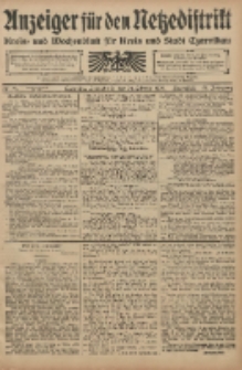 Anzeiger f&uuml;r den Netzedistrikt Kreis- und Wochenblatt f&uuml;r den Kreis und Stadt Czarnikau 1908.02.29 Jg.56 Nr26