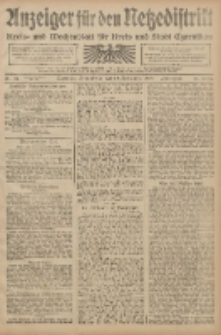 Anzeiger f&uuml;r den Netzedistrikt Kreis- und Wochenblatt f&uuml;r den Kreis und Stadt Czarnikau 1908.09.19 Jg.56 Nr114