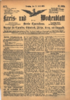 Kreis- und Wochenblatt für den Kreis Czarnikau: Anzeiger für Czarnikau, Schönlanke, Filehne, Kreuz, und Umgegend. 1895.07.02 Jg.43 Nr75