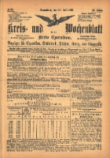 Kreis- und Wochenblatt für den Kreis Czarnikau: Anzeiger für Czarnikau, Schönlanke, Filehne, Kreuz, und Umgegend. 1895.07.13 Jg.43 Nr80