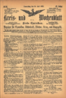 Kreis- und Wochenblatt für den Kreis Czarnikau: Anzeiger für Czarnikau, Schönlanke, Filehne, Kreuz, und Umgegend. 1895.07.18 Jg.43 Nr82