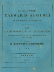 Imperatoris Caesaris Augusti scriptorum reliquiae. Fasc.1