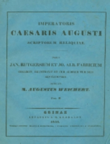 Imperatoris Caesaris Augusti scriptorum reliquiae. Fasc.2