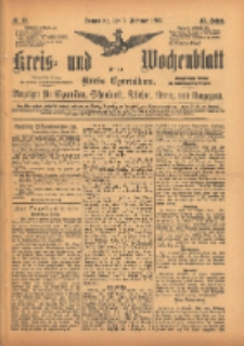Kreis- und Wochenblatt f&uuml;r den Kreis Czarnikau: Anzeiger f&uuml;r Czarnikau, Sch&ouml;nlanke, Filehne, Kreuz, und Umgegend. 1895.02.07 Jg.43 Nr16