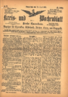 Kreis- und Wochenblatt f&uuml;r den Kreis Czarnikau: Anzeiger f&uuml;r Czarnikau, Sch&ouml;nlanke, Filehne, Kreuz, und Umgegend. 1895.06.15 Jg.43 Nr68