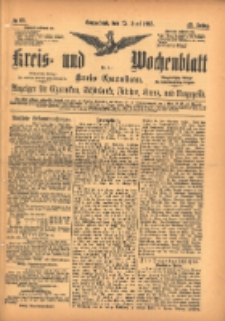 Kreis- und Wochenblatt für den Kreis Czarnikau: Anzeiger für Czarnikau, Schönlanke, Filehne, Kreuz, und Umgegend. 1895.06.15 Jg.43 Nr68