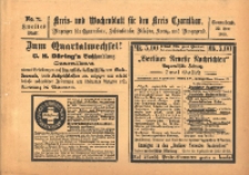 Kreis- und Wochenblatt f&uuml;r den Kreis Czarnikau: Anzeiger f&uuml;r Czarnikau, Sch&ouml;nlanke, Filehne, Kreuz, und Umgegend. 1895.06.22 Jg.43 Nr71