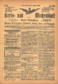 Kreis- und Wochenblatt für den Kreis Czarnikau: Anzeiger für Czarnikau, Schönlanke, Filehne, Kreuz, und Umgegend. 1895.08.03 Jg.43 Nr89