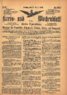 Kreis- und Wochenblatt f&uuml;r den Kreis Czarnikau: Anzeiger f&uuml;r Czarnikau, Sch&ouml;nlanke, Filehne, Kreuz, und Umgegend. 1895.08.20 Jg.43 Nr96