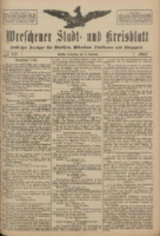 Wreschener Stadt und Kreisblatt: amtlicher Anzeiger für Wreschen, Miloslaw, Strzalkowo und Umgegend 1917.09.13 Nr117