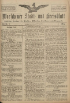 Wreschener Stadt und Kreisblatt: amtlicher Anzeiger f&uuml;r Wreschen, Miloslaw, Strzalkowo und Umgegend 1917.09.15 Nr118