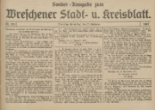 Wreschener Stadt und Kreisblatt: amtlicher Anzeiger für Wreschen, Miloslaw, Strzalkowo und Umgegend 1917.09.20 Nr121 Sonder Ausgabe