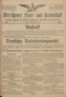 Wreschener Stadt und Kreisblatt: amtlicher Anzeiger f&uuml;r Wreschen, Miloslaw, Strzalkowo und Umgegend 1917.10.06 Nr128