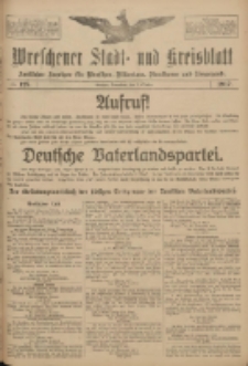 Wreschener Stadt und Kreisblatt: amtlicher Anzeiger für Wreschen, Miloslaw, Strzalkowo und Umgegend 1917.10.06 Nr128