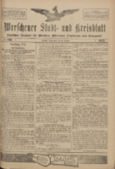 Wreschener Stadt und Kreisblatt: amtlicher Anzeiger f&uuml;r Wreschen, Miloslaw, Strzalkowo und Umgegend 1917.10.25 Nr136