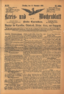 Kreis- und Wochenblatt f&uuml;r den Kreis Czarnikau: Anzeiger f&uuml;r Czarnikau, Sch&ouml;nlanke, Filehne, Kreuz, und Umgegend. 1895.11.12 Jg.43 Nr132