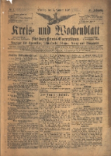 Kreis- und Wochenblatt f&uuml;r den Kreis Czarnikau: Anzeiger f&uuml;r Czarnikau, Sch&ouml;nlanke, Filehne, Kreuz, und Umgegend. 1897.01.05 Jg.45 Nr1