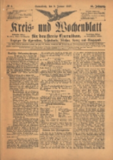 Kreis- und Wochenblatt für den Kreis Czarnikau: Anzeiger für Czarnikau, Schönlanke, Filehne, Kreuz, und Umgegend. 1897.01.09 Jg.45 Nr3
