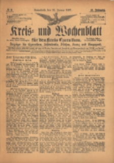 Kreis- und Wochenblatt für den Kreis Czarnikau: Anzeiger für Czarnikau, Schönlanke, Filehne, Kreuz, und Umgegend. 1897.01.16 Jg.45 Nr6