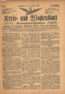 Kreis- und Wochenblatt f&uuml;r den Kreis Czarnikau: Anzeiger f&uuml;r Czarnikau, Sch&ouml;nlanke, Filehne, Kreuz, und Umgegend. 1897.01.21 Jg.45 Nr8
