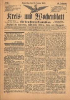 Kreis- und Wochenblatt für den Kreis Czarnikau: Anzeiger für Czarnikau, Schönlanke, Filehne, Kreuz, und Umgegend. 1897.01.28 Jg.45 Nr11